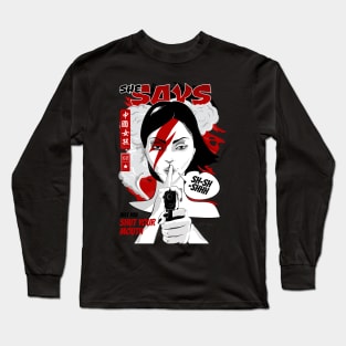 China Girl BW Long Sleeve T-Shirt